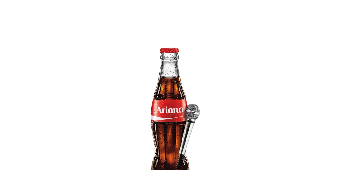 Garrafa de Coca-Cola Share a Coke com o nome Ariane