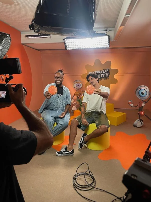 Gravação em estúdio do Papo de Reality