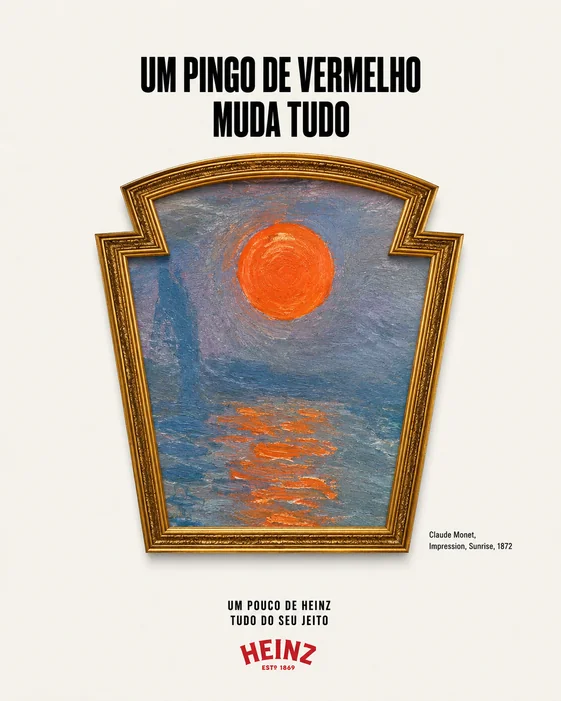 Peça “Um pingo de vermelho muda tudo”: sol vermelho sobre o mar